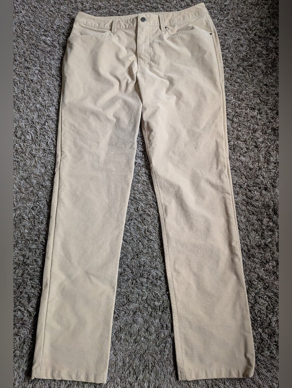Lululemon Beige ABC Classic Fit 34" Utilitech Chino Pants Men's 34W